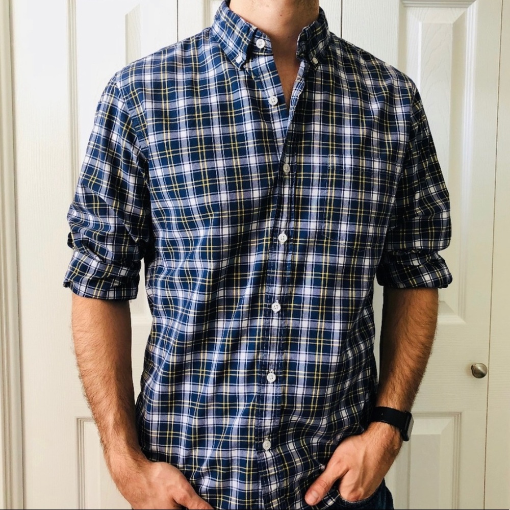 🚨J.Crew Plaid Oxford | Sz M